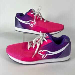 Kangaroos Womens Sz 5.5 Sneaker Jogger Trainer Shoes Pink Purple Hidden Pocket